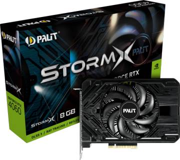Видеокарта Palit GeForce RTX 4060 StormX 8GB NE64060019P1-1070F