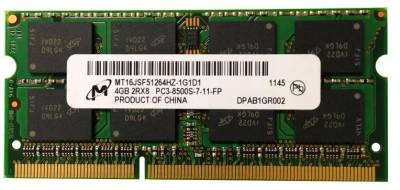 Оперативная память Micron So-Dimm DDR3 4GB 1066MHz CL7 MT16JSF51264HZ-1G1D1