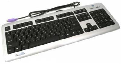 Клавиатура A4Tech LCD-720 X-Slim PS/2 (Black-Silver)
