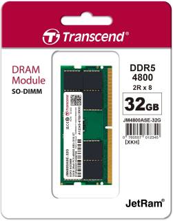 Оперативная память Transcend So-Dimm DDR5 32GB 4800MHz CL40 JM4800ASE-32G