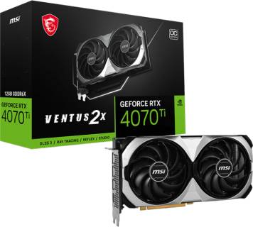 Видеокарта MSI GeForce RTX 4070 Ti VENTUS 2X 12GB OC RTX 4070 Ti VENTUS 2X 12G OC