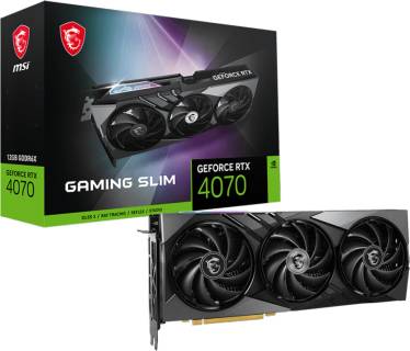 Видеокарта MSI GeForce RTX 4070 GAMING SLIM 12GB