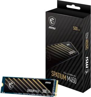 Внутренний HDD/SSD MSI Spatium M450 500GB M.2 2280 NVMe Gen4 x4 TLC S78-440K220-P83