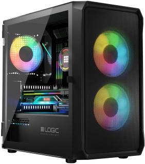Корпус LogicConcept Portos ARGB Mini Black AM-PORTOS-10-0000000-0002