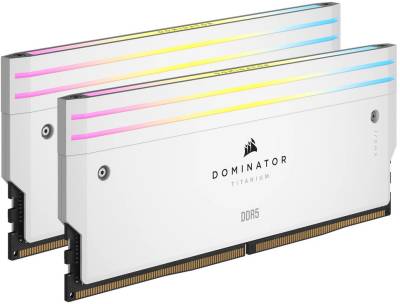 Оперативная память Corsair Dominator Titanium RGB White DDR5 32GB (2x16GB) 6000MHz CL30 Kit CMP32GX5M2B6000C30W