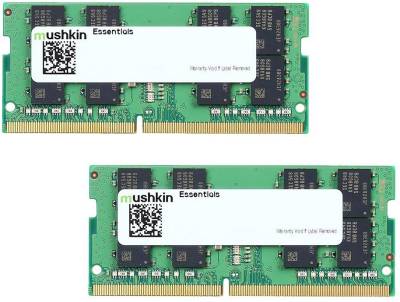 Оперативная память Mushkin So-Dimm Essentials DDR4 64GB (2x32GB) 3200MHz CL22 Kit MES4S320NF32GX2