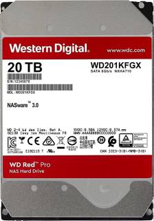 Внутренний HDD/SSD Western Digital WD Red Pro 20TB 7200rpm 512MB WD201KFGX
