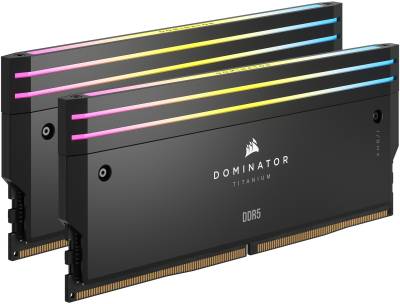 Оперативная память Corsair Dominator Titanium RGB Black DDR5 32GB (2x16GB) 6000MHz CL30 Kit CMP32GX5M2B6000C30