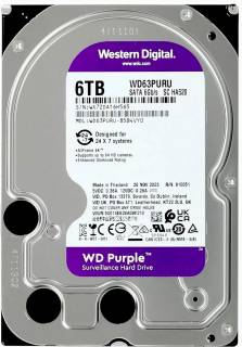 Внутренний HDD/SSD Western Digital WD Purple 6TB 5400rpm 256MB WD63PURU