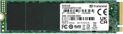 Внутренний HDD/SSD Transcend 115S 500GB M.2 2280 NVMe PCIe Gen3 x4 3D TLC TS500GMTE115S