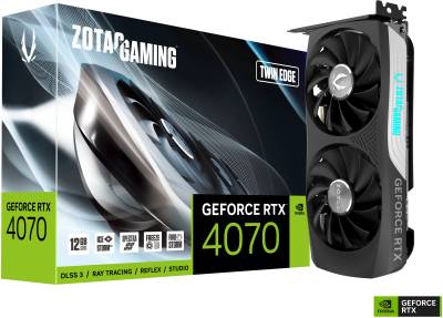 Видеокарта ZOTAC GAMING GeForce RTX 4070 Twin Edge 12GB ZT-D40700E-10M