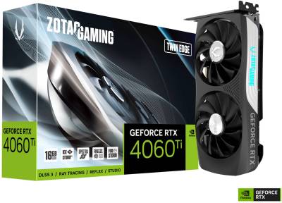 Видеокарта ZOTAC GAMING GeForce RTX 4060 Ti 16GB Twin Edge ZT-D40620E-10M