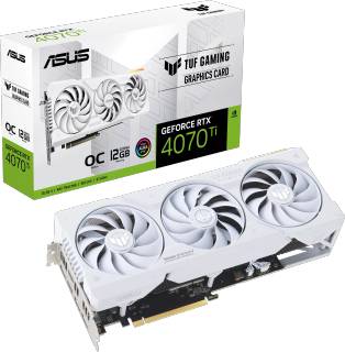 Видеокарта ASUS TUF Gaming GeForce RTX 4070 Ti White OC Edition 12GB TUF-RTX4070TI-O12G-WHITE-GAMING