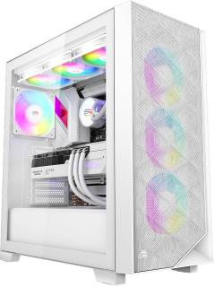 Корпус PCCooler C3D510 ARGB Tempered Glass White C3D510 WH ARGB