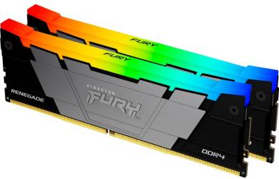 Оперативная память Kingston FURY Renegade RGB Black XMP DDR4 64GB (2x32GB) 3200MHz CL16 Kit KF432C16RB2AK2/64