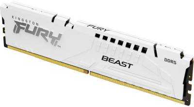 Оперативная память Kingston FURY Beast White XMP DDR5 16GB 5200MHz CL40 KF552C40BW-16