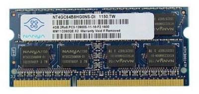 Оперативная память NANYA So-Dimm DDR3 4GB 1600MHz CL11 NT4GC64B8HG0NS-DI