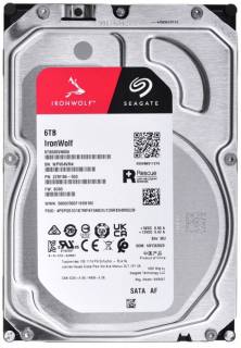 Внутренний HDD/SSD Seagate IronWolf 6TB 5400rpm 256MB ST6000VN006