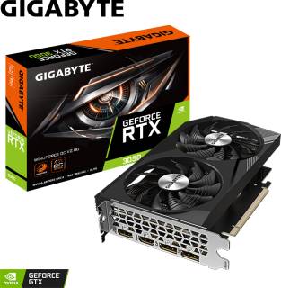 Видеокарта Gigabyte GeForce RTX 3050 WINDFORCE OC V2 8GB GV-N3050WF2OCV2-8GD