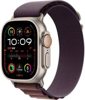 Apple Watch Ultra 2 49mm GPS + LTE Titanium Case with Indigo Alpine Loop Medium (MRET3)