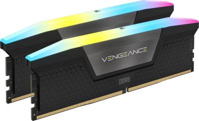 Оперативная память Corsair VENGEANCE RGB Black DDR5 96GB (2x48GB) 6000MHz CL30 Kit CMH96GX5M2B6000C30