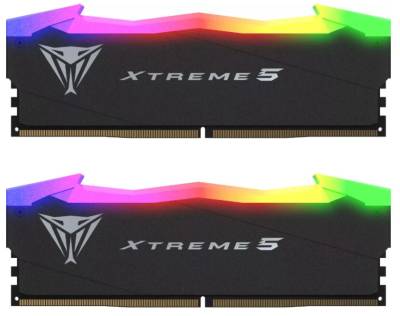 Оперативная память Patriot Viper Xtreme 5 RGB Black DDR5 32GB (2x16GB) 7600MHz CL36 Kit PVX532G76C36K