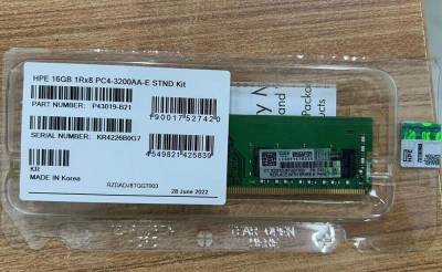 Оперативная память Hewlett Packard Server Memory DDR4 16GB 3200MHz CL22 Unbuffered ECC P43019-B21