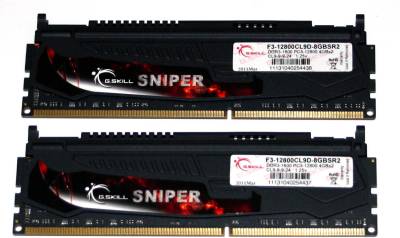 Оперативная память G.Skill Sniper LV DDR3 8Gb (2x4Gb) 1600MHz CL9 Kit F3-12800CL9D-8GBSR2