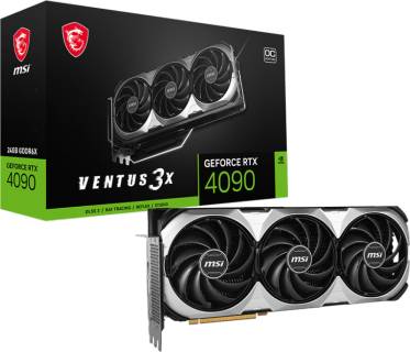 Видеокарта MSI GeForce RTX 4090 VENTUS 3X E 24GB OC RTX 4090 VENTUS 3X E 24G OC