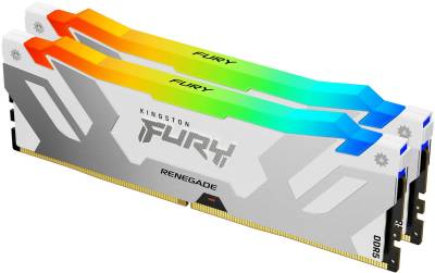 Оперативная память Kingston FURY Renegade Silver/White RGB XMP DDR5 32GB (2x16GB) 8000MHz CL38 Kit KF580C38RWAK2-32