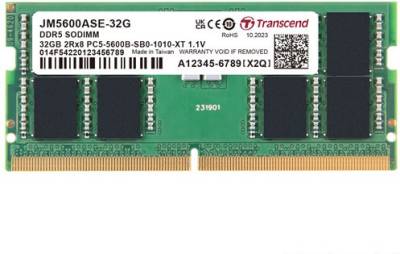 Оперативная память Transcend So-Dimm JetRAM DDR5 32GB 5600MHz CL46 JM5600ASE-32G