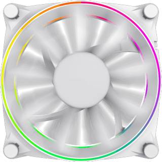 Вентилятор GAMEMAX Dual Ring Big bowl ARGB (GMX-12-DBB-WT) White