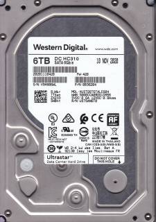 Внутренний HDD/SSD Western Digital WD Ultrastar DC HC310 6TB 7200rpm 256MB HUS726T6TALE604