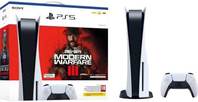 Игровая приставка Sony PlayStation 5 White Blu-ray Drive + Call of Duty Modern Warfare III Bundle PS5BD_CODMWIII