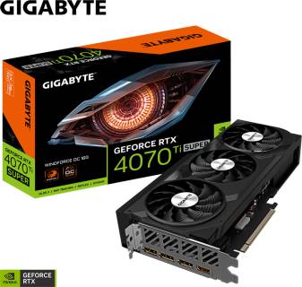 Видеокарта Gigabyte GeForce RTX 4070 Ti SUPER WINDFORCE OC 16GB GV-N407TSWF3OC-16GD