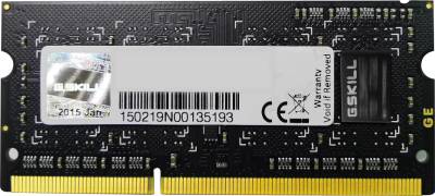 Оперативная память G.Skill So-Dimm Standard DDR3 8GB 1333MHz CL9 F3-10666CL9S-8GBSQ