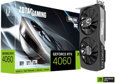 Видеокарта ZOTAC GAMING GeForce RTX 4060 8GB Twin Edge OC ZT-D40600H-10M