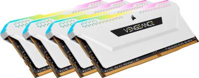 Оперативная память Corsair VENGEANCE RGB PRO SL White DDR4 32GB (4x8GB) 3600MHz CL18 Kit CMH32GX4M4D3600C18W
