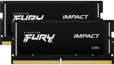 Оперативная память Kingston FURY Impact Black XMP DDR5 32GB (2x16GB) 6400MHz CL38 Kit KF564S38IBK2-32