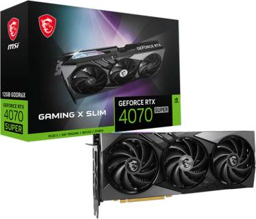 Видеокарта MSI GeForce RTX 4070 SUPER 12GB GAMING X SLIM RTX 4070 SUPER 12G GAMING X SLIM