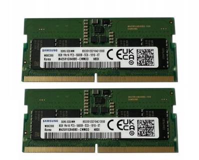 Оперативная память Samsung So-Dimm DDR5 16GB (2x8GB) 5600MHz CL46 Kit M425R1GB4BB0-CWMOL