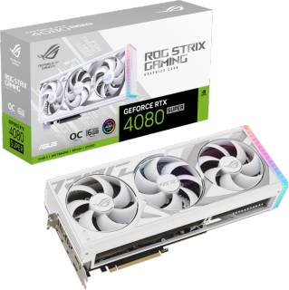 Видеокарта ASUS ROG Strix GeForce RTX 4080 SUPER 16GB White OC Edition ROG-STRIX-RTX4080S-O16G-WHITE