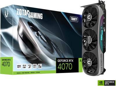 Видеокарта ZOTAC GAMING GeForce RTX 4070 Trinity 12GB ZT-D40700D-10P