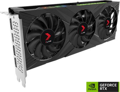 Видеокарта PNY GeForce RTX 4060 8GB XLR8 Gaming VERTO EPIC-X RGB Triple Fan DLSS 3 VCG40608TFXXPB1