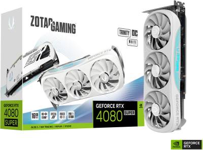 Видеокарта ZOTAC GAMING GeForce RTX 4080 SUPER Trinity OC White Edition 16GB ZT-D40820Q-10P