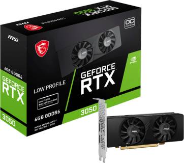 Видеокарта MSI GeForce RTX 3050 LP 6GB OC RTX 3050 LP 6G OC