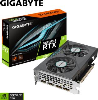 Видеокарта Gigabyte GeForce RTX 3050 EAGLE OC 6GB GV-N3050EAGLE OC-6GD