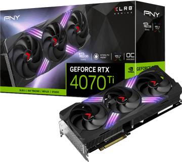 Видеокарта PNY GeForce RTX 4070 Ti SUPER 16GB XLR8 Gaming VERTO EPIC-X RGB Overclocked Triple Fan DLSS 3 VCG4070TS16TFXXPB1-O
