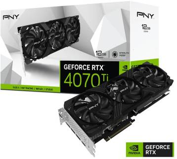 Видеокарта PNY GeForce RTX 4070 Ti 12GB Verto LED Triple Fan VCG4070T12TFXPB1