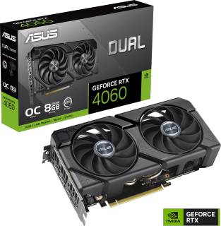 Видеокарта ASUS Dual GeForce RTX 4060 EVO OC Edition 8GB DUAL-RTX4060-O8G-EVO